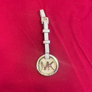 Michael Kors Gold and Cream Key Holder